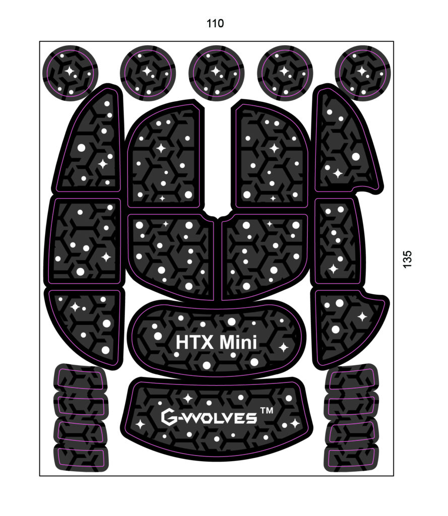 g wolves htr anti slip sticker and foot  skates (复制)